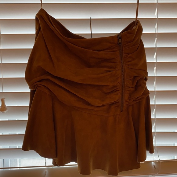 COPY - Veronica Beard suede skirt - Picture 1 of 4
